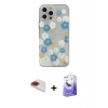 MARSİLYAN™- iPhone 13 Pro Max Kılıf Eksen Asil Prime - Siyah Bilvis 5in1 5D Magic Hayalet Cam Ekran Koruyucu + Pers Alüminyum Kamera Lens - KI