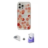 MARSİLYAN™- iPhone 13 Pro Max Kılıf Eksen Asil Prime - Siyah Bilvis 5in1 5D Magic Hayalet Cam Ekran Koruyucu + Pers Alüminyum Kamera Lens - SABE