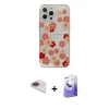 MARSİLYAN™- iPhone 13 Pro Max Kılıf Eksen Asil Prime - Siyah Bilvis 5in1 5D Magic Hayalet Cam Ekran Koruyucu + Gökkuşağı Pers Alüminyum Kamera Lens