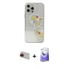 MARSİLYAN™- iPhone 13 Pro Max Kılıf Eksen Asil Prime - Siyah Bilvis 5in1 5D Magic Hayalet Cam Ekran Koruyucu + Rainbow Kamera Lens Koruma Cam - KI