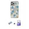 MARSİLYAN™- iPhone 13 Pro Max Kılıf Eksen Asil Prime - Siyah Bilvis 5in1 5D Magic Hayalet Cam Ekran Koruyucu + Mavi Shine Kamera Lens Koruma Cam