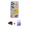 MARSİLYAN™- iPhone 13 Pro Max Kılıf Eksen Asil Prime - Siyah Bilvis 5in1 5D Magic Hayalet Cam Ekran Koruyucu + Raze Metal Kamera Lens - GD