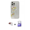 MARSİLYAN™- iPhone 13 Pro Max Kılıf Eksen Asil Prime - Siyah Bilvis 5in1 5D Magic Hayalet Cam Ekran Koruyucu + Pers Alüminyum Kamera Lens - KI