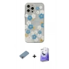 MARSİLYAN™- iPhone 13 Pro Max Kılıf Eksen Asil Prime - Siyah Bilvis 5in1 5D Magic Hayalet Cam Ekran Koruyucu + Shine Kamera Lens Koruma Cam - GI