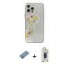 MARSİLYAN™- iPhone 13 Pro Max Kılıf Eksen Asil Prime - Siyah Bilvis Hayalet Cam Ekran Koruyucu + Shine Kamera Lens Koruma Cam - GI