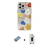 MARSİLYAN™- iPhone 13 Pro Max Kılıf Eksen Asil Prime - Siyah Bilvis Hayalet Cam Ekran Koruyucu + Shine Kamera Lens Koruma Cam - GI