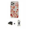 MARSİLYAN™- iPhone 13 Pro Max Kılıf Eksen Asil Prime - Siyah Bilvis Hayalet Cam Ekran Koruyucu + Gold Raze Metal Kamera Lens