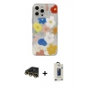 MARSİLYAN™- iPhone 13 Pro Max Kılıf Eksen Asil Prime - Siyah Bilvis Hayalet Cam Ekran Koruyucu + Gold Raze Metal Kamera Lens