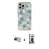 MARSİLYAN™- iPhone 13 Pro Max Kılıf Eksen Asil Prime - Siyah Bilvis Hayalet Cam Ekran Koruyucu + Rainbow Kamera Lens Koruma Cam - KI