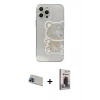 MARSİLYAN™- iPhone 13 Pro Max Kılıf Eksen Asil Prime - Siyah Bilvis Hayalet Cam Ekran Koruyucu + Rainbow Kamera Lens Koruma Cam - MI