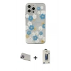 MARSİLYAN™- iPhone 13 Pro Max Kılıf Eksen Asil Prime - Siyah Bilvis Hayalet Cam Ekran Koruyucu + Rainbow Kamera Lens Koruma Cam - MR
