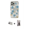 MARSİLYAN™- iPhone 13 Pro Max Kılıf Eksen Asil Prime - Siyah Bilvis Hayalet Cam Ekran Koruyucu + Rainbow Kamera Lens Koruma Cam - MR