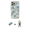 MARSİLYAN™- iPhone 13 Pro Max Kılıf Eksen Asil Prime - Siyah Bilvis Hayalet Cam Ekran Koruyucu + Shine Kamera Lens Koruma Cam - PE