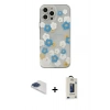 MARSİLYAN™- iPhone 13 Pro Max Kılıf Eksen Asil Prime - Siyah Bilvis Hayalet Cam Ekran Koruyucu + Pers Alüminyum Kamera Lens - LT