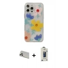 MARSİLYAN™- iPhone 13 Pro Max Kılıf Eksen Asil Prime - Siyah Bilvis Hayalet Cam Ekran Koruyucu + Rainbow Kamera Lens Koruma Cam - BZ