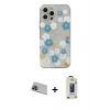 MARSİLYAN™- iPhone 13 Pro Max Kılıf Eksen Asil Prime - Siyah Bilvis Hayalet Cam Ekran Koruyucu + Rainbow Kamera Lens Koruma Cam - MI