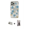 MARSİLYAN™- iPhone 13 Pro Max Kılıf Eksen Asil Prime - Siyah Bilvis Hayalet Cam Ekran Koruyucu + Rainbow Kamera Lens Koruma Cam - REGD
