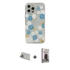 MARSİLYAN™- iPhone 13 Pro Max Kılıf Eksen Asil Prime - Siyah Bilvis Hayalet Cam Ekran Koruyucu + Rainbow Kamera Lens Koruma Cam - BZ