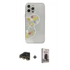 MARSİLYAN™- iPhone 13 Pro Max Kılıf Eksen Asil Prime - Siyah Bilvis Hayalet Cam Ekran Koruyucu + Raze Metal Kamera Lens - GD