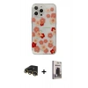 MARSİLYAN™- iPhone 13 Pro Max Kılıf Eksen Asil Prime - Siyah Bilvis Hayalet Cam Ekran Koruyucu + Raze Metal Kamera Lens - GD