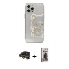 MARSİLYAN™- iPhone 13 Pro Max Kılıf Eksen Asil Prime - Siyah Bilvis Hayalet Cam Ekran Koruyucu + Raze Metal Kamera Lens - GD