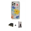 MARSİLYAN™- iPhone 13 Pro Max Kılıf Eksen Asil Prime - Siyah Bilvis Hayalet Cam Ekran Koruyucu + Raze Metal Kamera Lens - GD