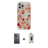 MARSİLYAN™- iPhone 13 Pro Max Kılıf Eksen Asil Prime - Siyah Bilvis Hayalet Cam Ekran Koruyucu + Neon Fosforlu Kamera Lens - YL