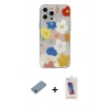 MARSİLYAN™- iPhone 13 Pro Max Kılıf Eksen Asil Prime - Siyah Joko 5D Cam + Shine Kamera Lens Koruma Cam - GI