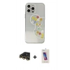 MARSİLYAN™- iPhone 13 Pro Max Kılıf Eksen Asil Prime - Siyah Joko 5D Cam + Raze Metal Kamera Lens - GD