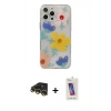 MARSİLYAN™- iPhone 13 Pro Max Kılıf Eksen Asil Prime - Siyah Joko 5D Cam + Raze Metal Kamera Lens - GD