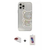 MARSİLYAN™- iPhone 13 Pro Max Kılıf Eksen Asil Prime - Siyah Joko 5D Cam + Pers Alüminyum Kamera Lens - KI
