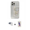 MARSİLYAN™- iPhone 13 Pro Max Kılıf Eksen Asil Prime - Siyah Joko 5D Cam + Pers Alüminyum Kamera Lens - LT
