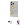 MARSİLYAN™- iPhone 13 Pro Max Kılıf Eksen Asil Prime - Siyah Joko 5D Cam + Pers Alüminyum Kamera Lens - LT