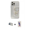 MARSİLYAN™- iPhone 13 Pro Max Kılıf Eksen Asil Prime - Siyah Joko 5D Cam + Rainbow Kamera Lens Koruma Cam - MI