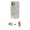 MARSİLYAN™- iPhone 13 Pro Max Kılıf Eksen Asil Prime - Siyah Joko 5D Cam + Rainbow Kamera Lens Koruma Cam - MI