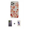 MARSİLYAN™- iPhone 13 Pro Max Kılıf Eksen Asil Prime - Siyah Joko 5D Cam + Neon Fosforlu Kamera Lens - YL