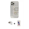 MARSİLYAN™- iPhone 13 Pro Max Kılıf Eksen Asil Prime - Siyah Joko 5D Cam + Pers Alüminyum Kamera Lens - GD