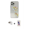 MARSİLYAN™- iPhone 13 Pro Max Kılıf Eksen Asil Prime - Siyah Joko 5D Cam + Pers Alüminyum Kamera Lens - GD