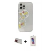 MARSİLYAN™- iPhone 13 Pro Max Kılıf Eksen Asil Prime - Siyah Joko 5D Cam + Rainbow Kamera Lens Koruma Cam - KI