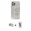 MARSİLYAN™- iPhone 13 Pro Max Kılıf Eksen Asil Prime - Siyah Joko 5D Cam + Rainbow Kamera Lens Koruma Cam - BZ