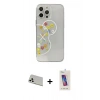 MARSİLYAN™- iPhone 13 Pro Max Kılıf Eksen Asil Prime - Siyah Joko 5D Cam + Rainbow Kamera Lens Koruma Cam - BZ