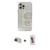 MARSİLYAN™- iPhone 13 Pro Max Kılıf Eksen Asil Prime - Siyah Joko 5D Cam + Rainbow Kamera Lens Koruma Cam - KI