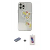 MARSİLYAN™- iPhone 13 Pro Max Kılıf Eksen Asil Prime - Siyah Joko 5D Cam + Renkli Kamera Lens Koruma Cam - YL