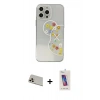 MARSİLYAN™- iPhone 13 Pro Max Kılıf Eksen Asil Prime - Siyah Joko 5D Cam + Rainbow Kamera Lens Koruma Cam - REGD
