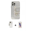 MARSİLYAN™- iPhone 13 Pro Max Kılıf Eksen Asil Prime - Siyah Joko 5D Cam + Shine Kamera Lens - GD