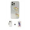MARSİLYAN™- iPhone 13 Pro Max Kılıf Eksen Asil Prime - Siyah Joko 5D Cam + Shine Kamera Lens - GD