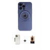 MARSİLYAN™- iPhone 13 Pro Max Kılıf Eksen Klasik Prime - Şeffaf Maxco Cam Ekran Koruyucu + Shine Kamera Lens - GD