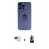MARSİLYAN™- iPhone 13 Pro Max Kılıf Eksen Klasik Prime - Şeffaf Maxco Cam Ekran Koruyucu + Pers Alüminyum Kamera Lens - LT