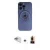 MARSİLYAN™- iPhone 13 Pro Max Kılıf Eksen Klasik Prime - Şeffaf Maxco Cam Ekran Koruyucu + Pers Alüminyum Kamera Lens - SABE