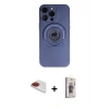 MARSİLYAN™- iPhone 13 Pro Max Kılıf Eksen Klasik Prime - Siyah Bilvis 3D Cam Ekran Koruyucu + Pers Alüminyum Kamera Lens - KI